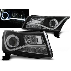 CHEVROLET CRUZE 09-12 - přední černá světla ANGEL EYES a led svícením