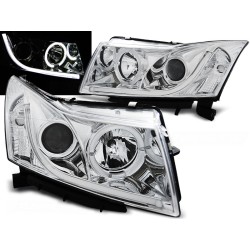 CHEVROLET CRUZE 09-12 - přední chrom světla TUBE LIGHT