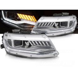 CHEVROLET CAMARO 16-18 - přední chromová světla HID SEQ CHROME