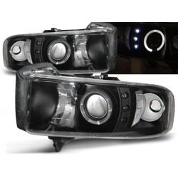 DODGE RAM 94-01 - přední černá světla ANGEL EYES