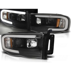 DODGE RAM 02-06 - přední černá světla TUBE LIGHT