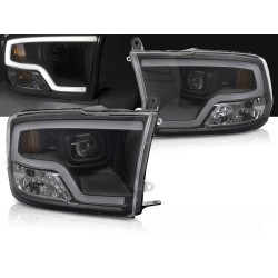 DODGE RAM 2009-2018 - přední světla TUBE PROJECTOR ČERNÁ