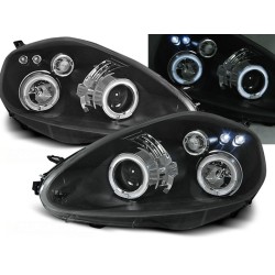 FIAT GRANDE PUNTO 05-08 - přední černá světla ANGEL EYES