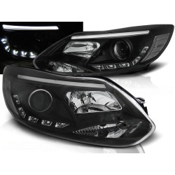 FORD FOCUS 11-14 - přední černá světla TUBE LIGHTS
