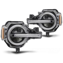 Ford Bronco 2021-2024 - přední světla FULL LED světla černá DRL