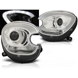 BMW MINI (COOPER) R60 R61 COUNTRYMAN 10-14 - přední chrom světla TUBE LIGHT pro xenon