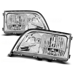 MERCEDES W140 91-98 - přední chrom světla