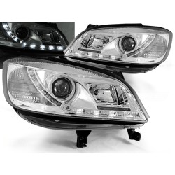 OPEL ZAFIRA 99-05 - přední chrom světla s LED svícením