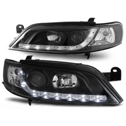 OPEL VECTRA B 99-02 - přední černá světla s LED svícením