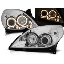 OPEL VECTRA C 05-08 - přední chrom světla ANGEL EYES