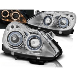 OPEL CORSA D 06-11 - přední chrom světla ANGEL EYES