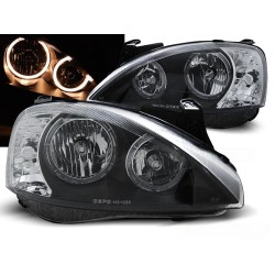 OPEL CORSA C 00-06 - přední černá světla ANGEL EYES