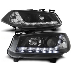 RENAULT MEGANE II 02-05 - přední černá světla s LED svícením