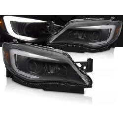 SUBARU WRX 2008-2014 - přední světla TUBE LIGHT černá