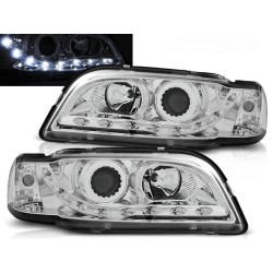 VOLVO S40/V40 96-00 - přední chrom světla LED svícením