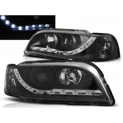 VOLVO S40/V40 96-00 - přední černá světla LED svícením