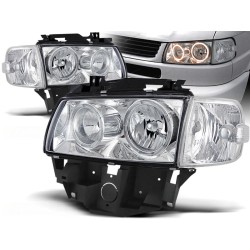 VW T4 96-03 - přední chrom světla ANGEL EYES