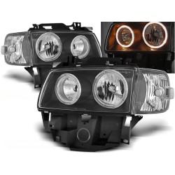 VW T4 96-03 - přední černá světla ANGEL EYES