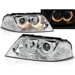 VW PASSAT 3BG 00-05 - přední chrom světla ANGEL EYES