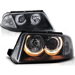 VW PASSAT 3BG 00-05 - přední černá světla ANGEL EYES