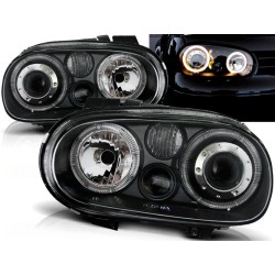 VW GOLF 4 97-03 - přední černá světla ANGEL EYES