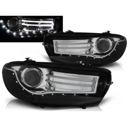 VW SCIROCCO 08-14 - přední černá světla s LED svícením
