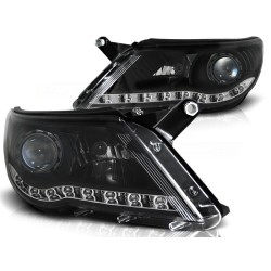 VW TIGUAN 07-11 - přední černá světla s LED svícením