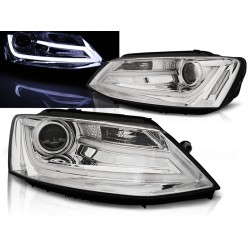 VW JETTA VI 11-18 - přední chrom světla TUBE LIGHT