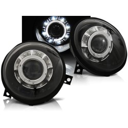 VW LUPO 98-05 - přední černá světla s LED svícením