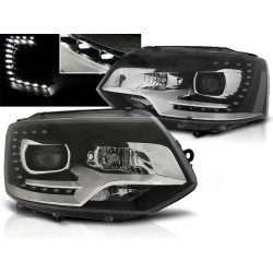 VW T5 10-15 - přední světla s LED denním svícením XENON LOOK