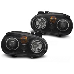 Volkswagen Golf IV 1997-2003 - přední černá světla CCFL Angel Eyes