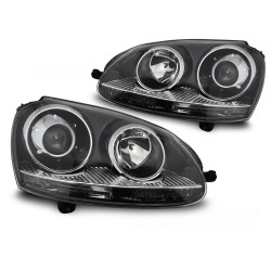 Volkswagen Golf V 2003-2009 - Přední světla černá