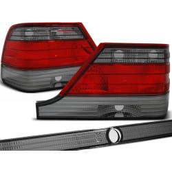 MERCEDES W140 95-98 - zadní světla červeno kouřová