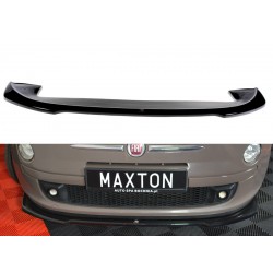 Maxton Design splitter V.2 pod originální přední nárazník Fiat 500 hatch. předfacelift (2007-2015)
