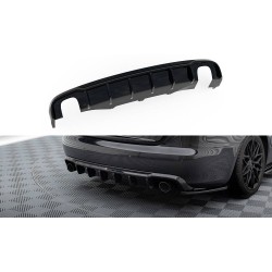 Audi A4 B8 Sedan/Avant FL, vložka zadního nárazníku s jednoduchými výfuky na obou stranách, Maxton Design