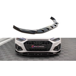 Audi S4 B9 FL / A4 B9 FL S-Line, spoiler pod přední nárazník CARBON, Maxton Design