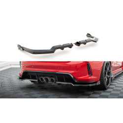 Honda Civic Mk11 Type-R, spoiler pod zadní nárazník s žebrováním a křidélkami v.1, Maxton Design