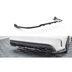 Mercedes třída C S205/C63 AMG, W205/C63 AMG Sedan/Estate, středový spoiler pod zadní nárazník s žebrováním, Maxton design