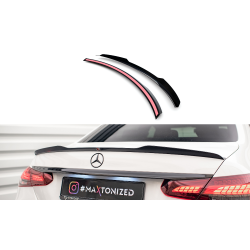 Mercedes třída E W213 FL/AMG-Line/Sedan, prodloužení spoileru, Maxton design