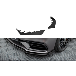 Mercedes třída C W205 Facelift/63 AMG/Sedan/Estate, rohové spoilery pod přední nárazník, Maxton design