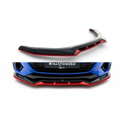 Subaru BRZ Mk2, spoiler pod přední nárazník ver.2 s červenou spodní částí, Maxton design