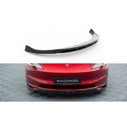 Tesla Model 3 Mk1 Project Highland Facelift, spoiler pod přední nárazník, Maxton design