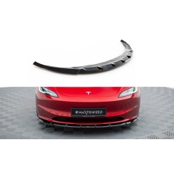 Tesla Model 3 Mk1 Project Highland Facelift, spoiler pod přední nárazník ver.2, Maxton design