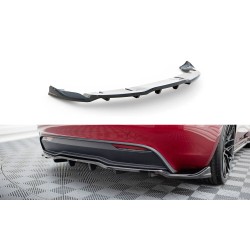 Tesla Model 3 Mk1 Project Highland Facelift, spoiler pod zadní nárazník s žebrováním v.1, Maxton design