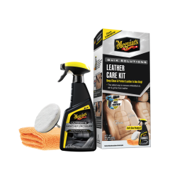 Meguiar's Quik Solutions Leather Care Kit - sada na hloubkové čistění a ochranu kožených povrchů