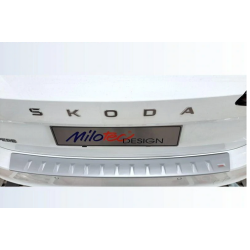 Škoda Superb IV Limousine 2024-> - práh pátých dveří - stříbrný matný