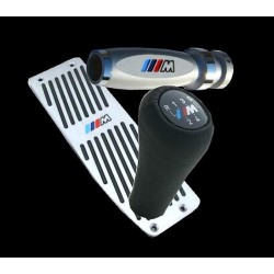 BMW M-Power  Interierový set stříbrný řadička/opěrka/madlo