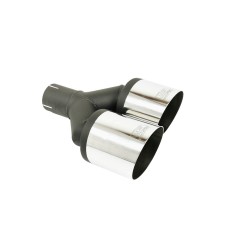 ULTER SPORT univerzální dvoukoncovka výfuku kulatá Ø100 s délkou 200 mm/180