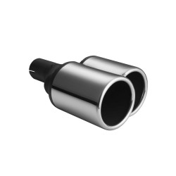 ULTER SPORT univerzální dvoukoncovka výfuku kulatá 2x Ø100x160mm s délkou 200 mm/180