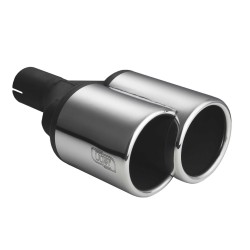 ULTER SPORT univerzální dvoukoncovka výfuku kulatá 2x Ø100x160mm s délkou 200 mm/180